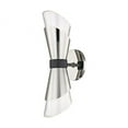thumbnail image 1 of -8W 2 Led Wall Sconce in Style-4.75 inches Wide By 15 inches High-Polished Nickel/Black Finish Bailey Street Home 735-Bel-2693010, 1 of 8
