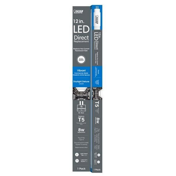 8W Equivalence General Purpose Daylight Deluxe 12 in. Bi-Pin 8W Equivalence General Purpose Daylight Deluxe 12 in. Bi-Pin