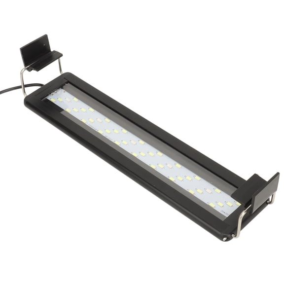 8W LED Aquarium Light with Timer, Dimmable Full Spectrum Plant Fish Tank Lighting for 11.8 to 15.7 Inch Tanks, Ultra-Thin Splash-Proof Design