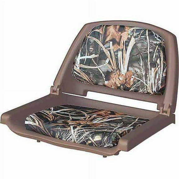 8WD139CLS-B-733 Cushioned Fold-Down  Molded Fishing Seat  Realtree Max 5