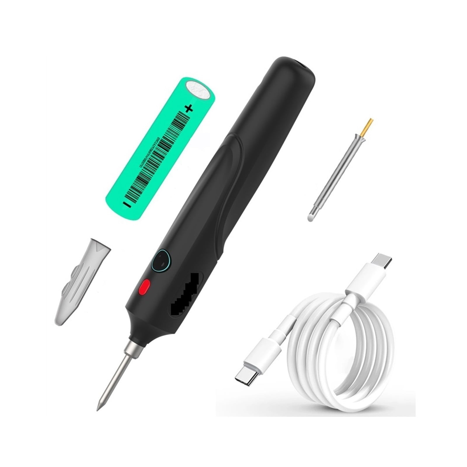 8WThree-speed Temperature Contr Cordless Soldering Iron, Removable Battery Rechargeable Soldering Iron, Electronic Welding Tool ,Wide Applications