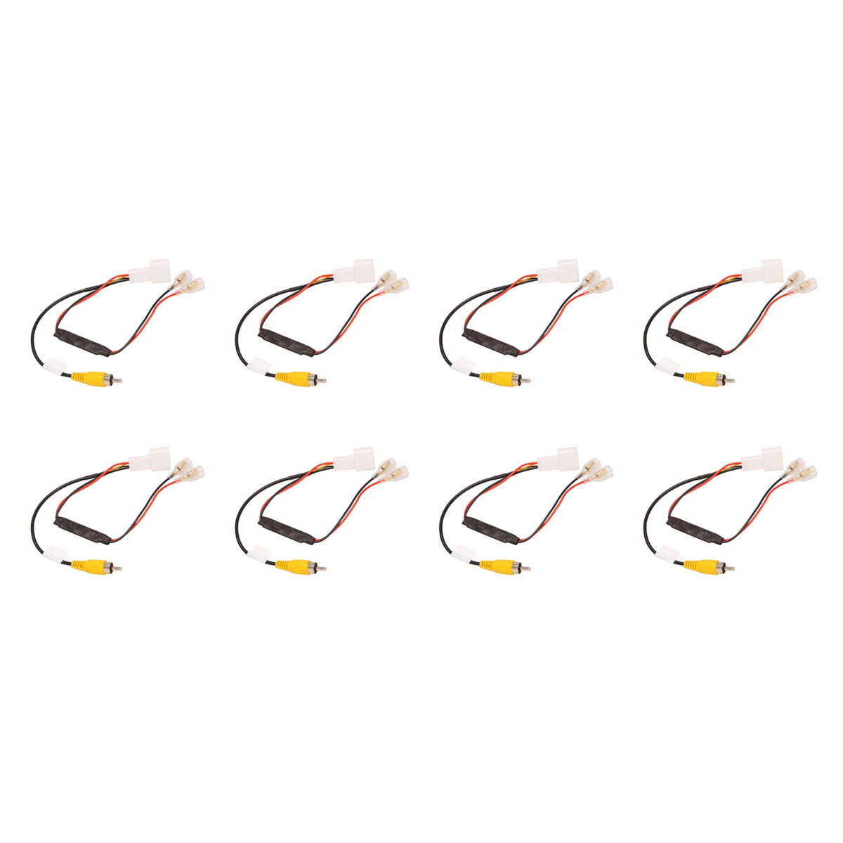 8X 4 Pin Car Reverse Camera Retention Wiring Harness Cable Plug Adapter