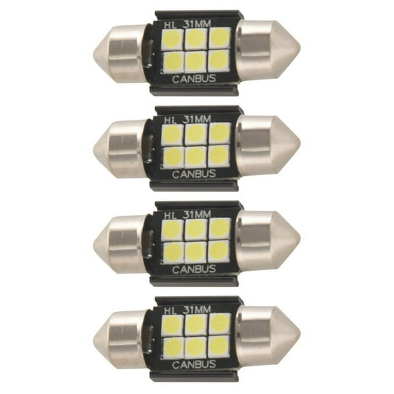 8X 400 Lumens 3020 Chipset Canbus Error Free Led Bulbs For Interior Car Lights License Plate Dome Map Door Courtesy 31Mm