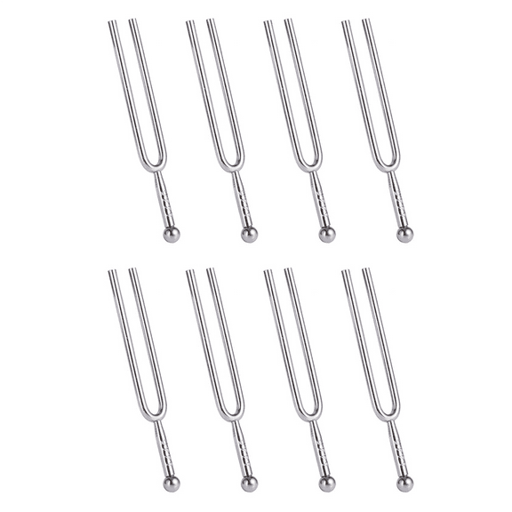 8X 440Hz A Tone Stainless Steel Tuning Fork Tuner Tunning Musical Instrument Gift