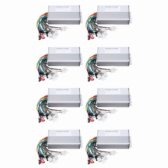 8X 48V 60V 64V 72V 1000W 1500W Electric Controller 12 Tube Dual Mode E-Bike Brushless Controller Speed Motor,8x brushless motor speed controller,Silver