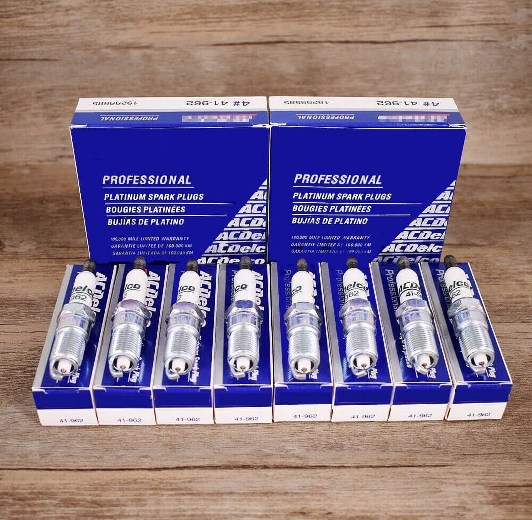 8X ACDELCO 41962 19299585 Platinum Spark Plugs for GMC Sierra Chevy