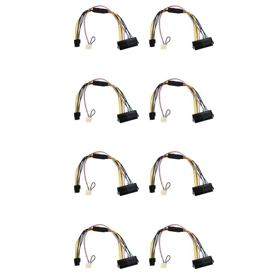 8X ATX PSU Power Supply Cable 24P to 6P Male Mini 6P Connector for ProDesk 600 G1 800G1 Mainboard Conversion Wire