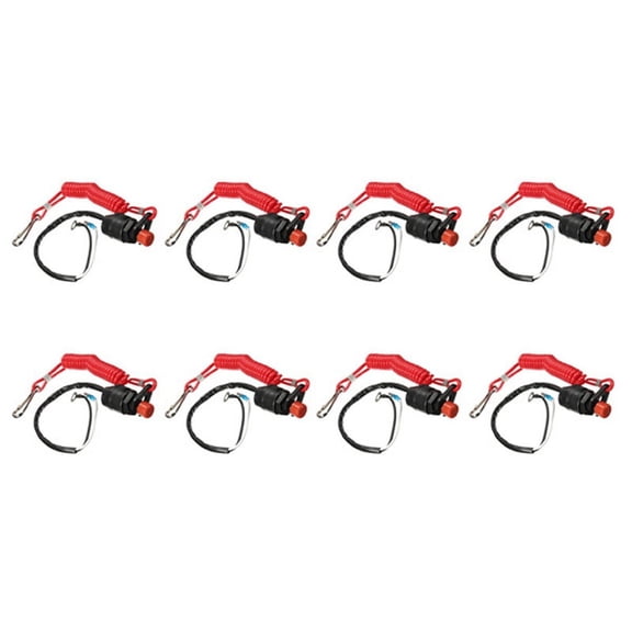 8X Boat Motor Emergency Stop Switch for / Outboard Stop Switch Cut Switches