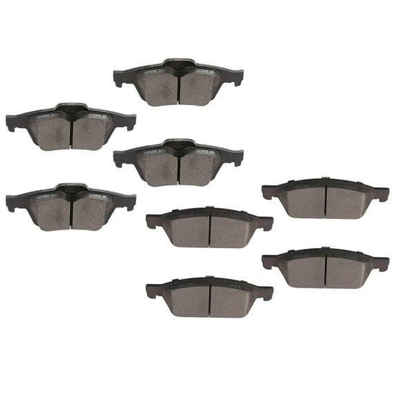 8X Brake Ceramic Brake Pads For Ford Escape 2013 2014 - 2016 Front and Rear Low Dust