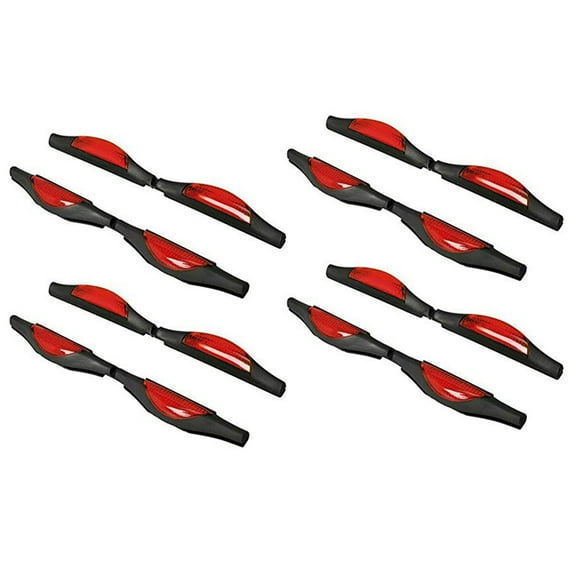 8X Car Door Protectors Bump Stop Door Edge Guard Strip Dent Reflectors Clip on Car Rear Front Door Scratches Protection