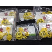 8X - Combo Packs - 1 BLITZ Yellow Spout Cap 1 Vent Cap, per Pack - 32 pcs total