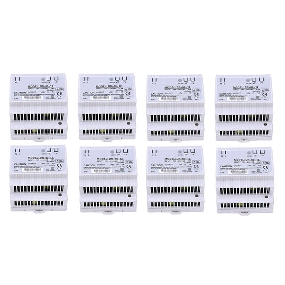 8X Din Rail Power Supply 60W 12V Ac Dc Converter -60-12 Power Supply 12V 60W