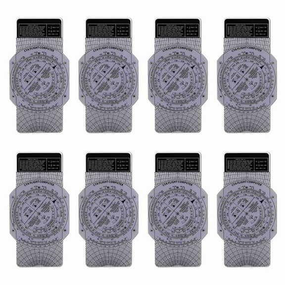 8X E6B Flight Computer Aviation Plotter Circular Slide Rule Used in Aviation Flight Training Pilot Training, Internships