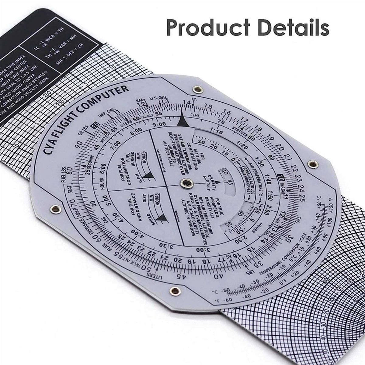 Training Plotter 8X E6B Flight Computer Aviation Plotter Circular Slide Rule Used in ...