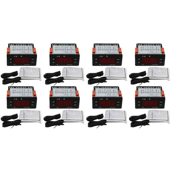 8X ETC-974 Digital Temperature Controller Microcomputer Thermostats Thermostat Refrigeration Alarm 220V Sensor