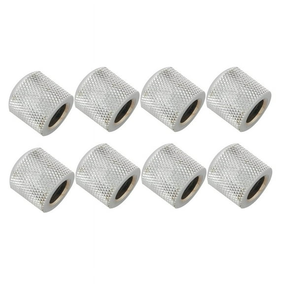 8X Guitar Dome Control Knobs for Fender Tele Replacement, Silver
