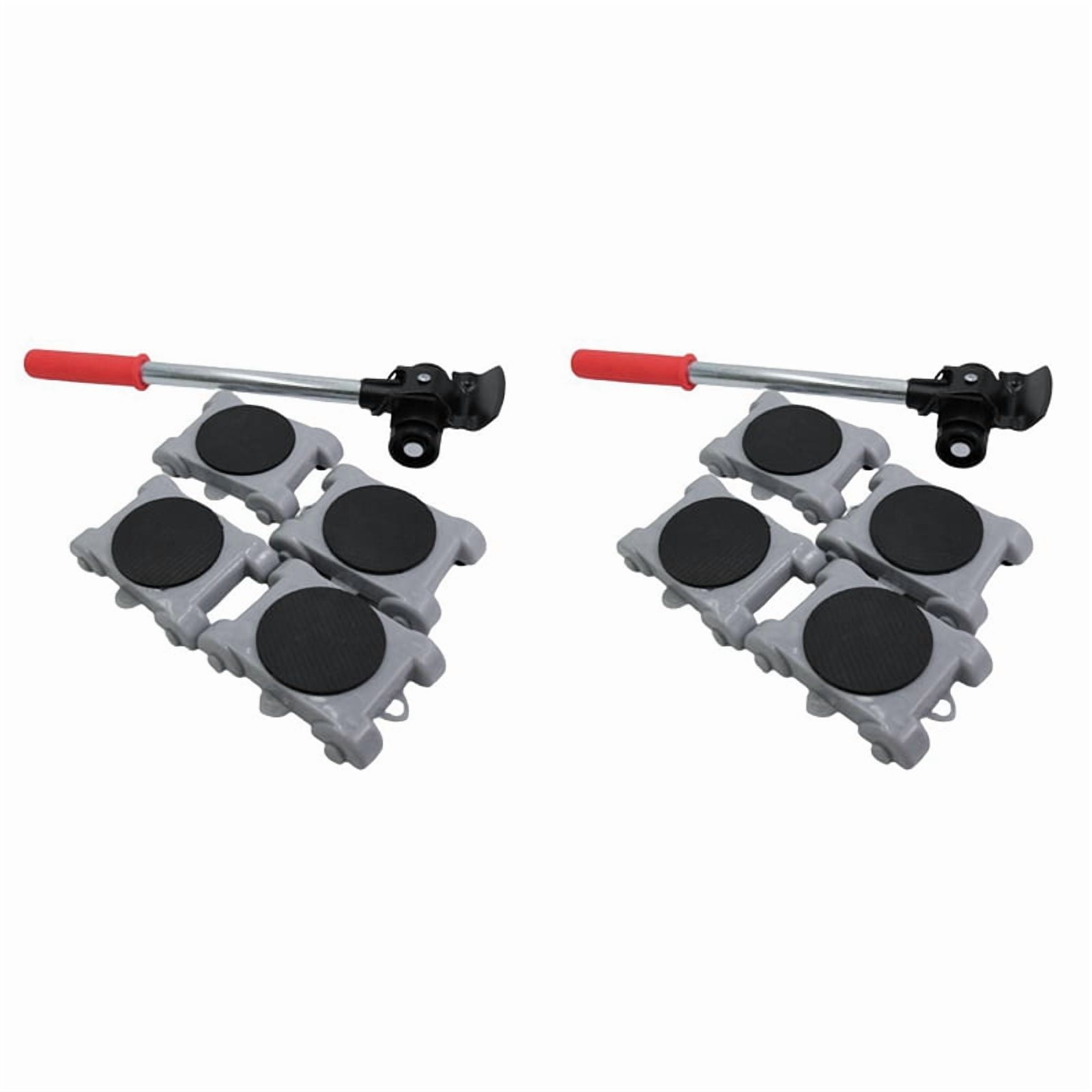 8X Heavy Duty Furniture Lifter Transport Mover Slides Wheel Furniture Mover Tool Set Wheel Roller Bar Moving Hand Tools