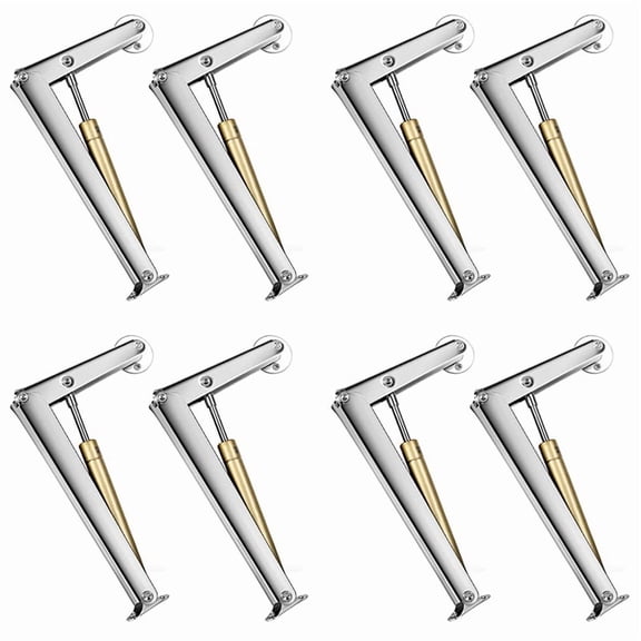 8X Heavy-Duty Upward Flap Door Air Pressure Lever Random Stop Furniture Hinge Soft Closing Slow Closing Cover Support