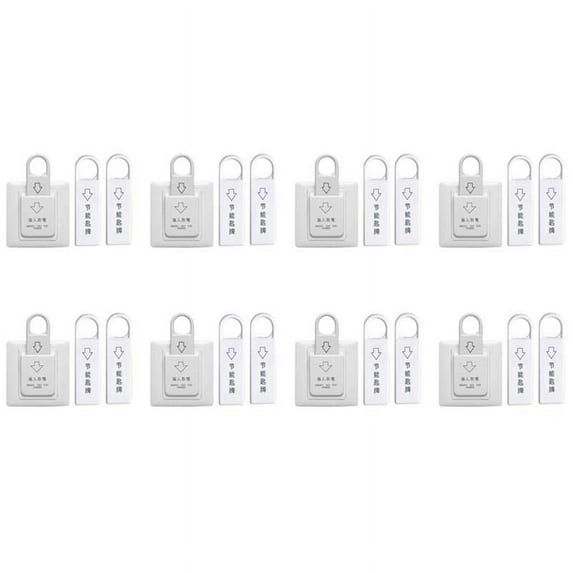 8X High Grade Hotel Magnetic Card Switch Energy Saving Switch Insert Key for Power with 3 Card