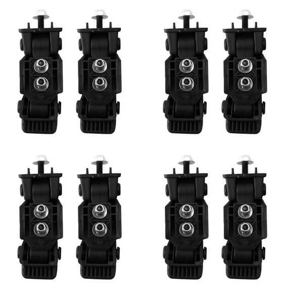 8X Hood Latch Hood Lock Catch Kit for TJ 2007-2016 Black