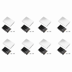 8X M.2 SSD to U.2 Adapter 2in1 M.2 NVMe and SATA-Bus NGFF SSD to PCI-E U.2 SFF-8639 Adapter PCIe M2 Converter,with Shell,8 x adapter plate 8 x shell 8 pack x Screws,Silver