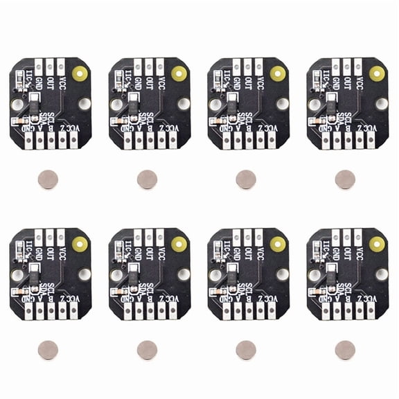 8X MT6701 Magnetic Encoder Module PWM/ Brushless Motor Encoder ABZ Mode 1024 Lines Replaces AS5600 Module