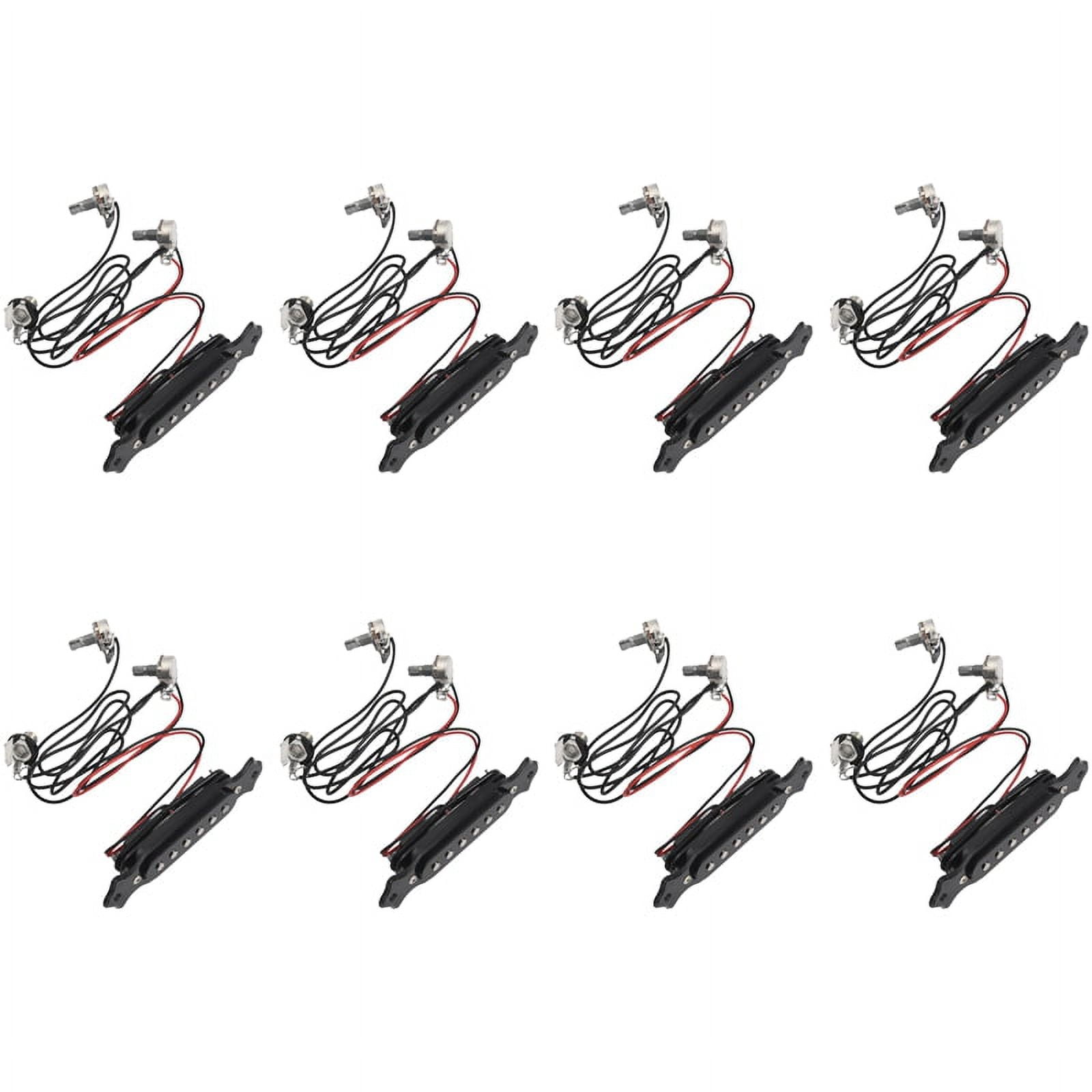 8X Magnetic Acoustic Pickup for Guitar Black