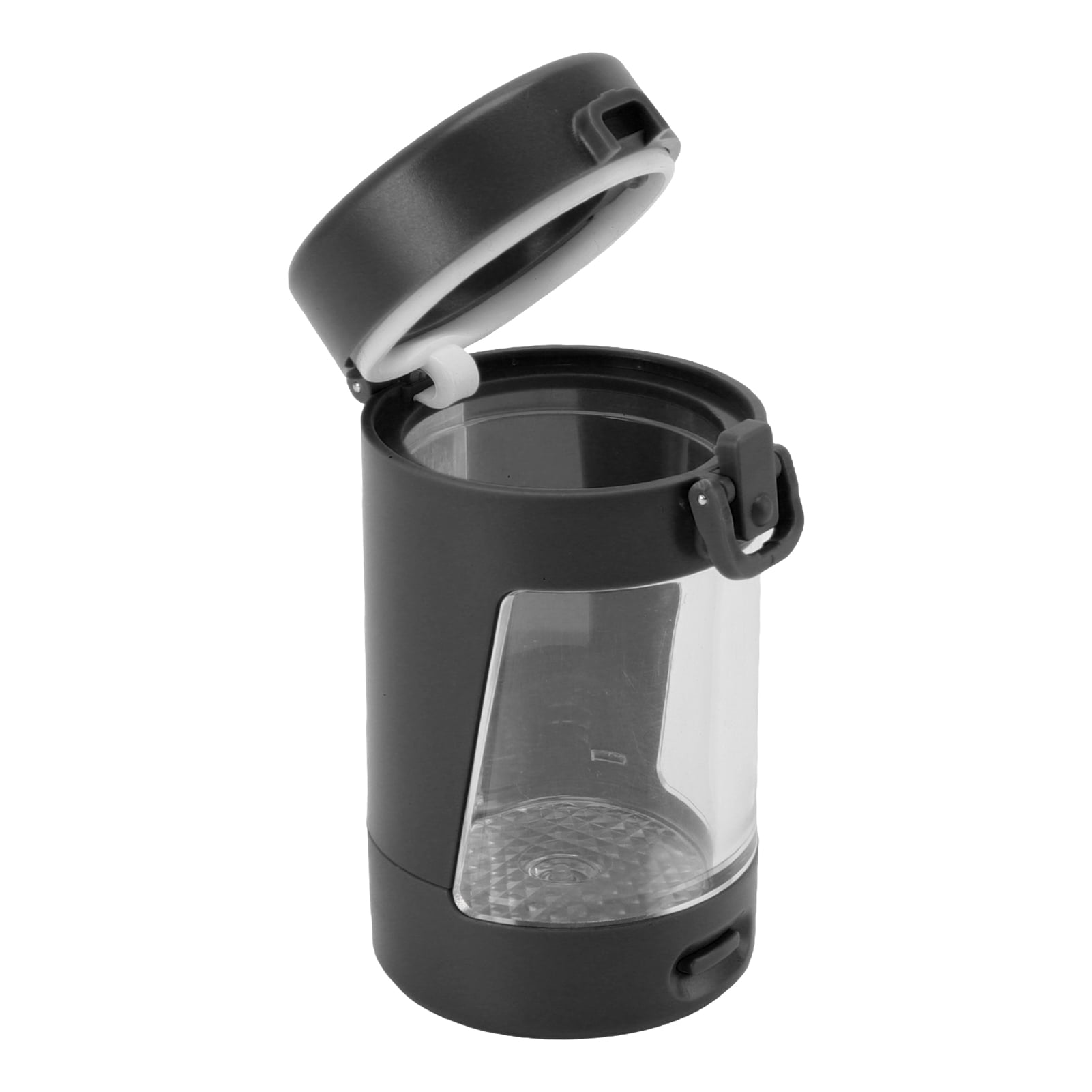 8X Magnifying Viewing Jar, Portable Light Up LED Transparent Glass