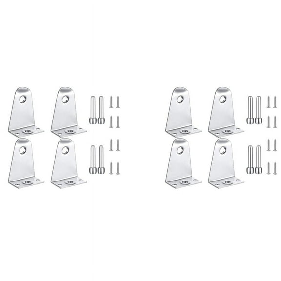 8X Metal Hold Down Brackets and Pins, Blind Brackets Blind Holder Replacements for Horizontal Blind Shades Window