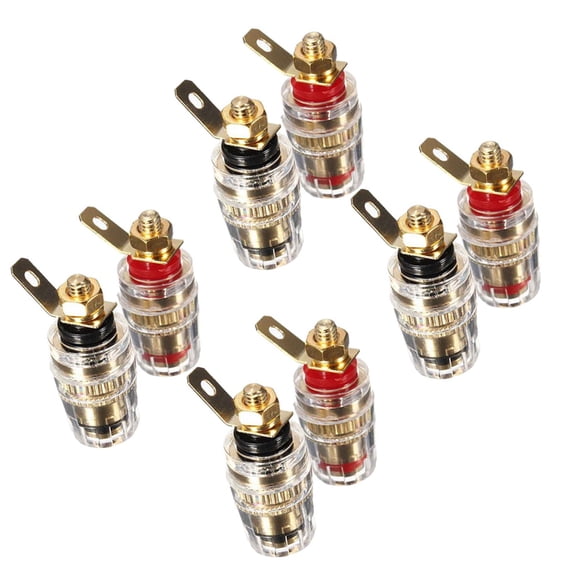 8X New Amplifier Speaker Terminal Binding Post 4mm Banana Plug Jack