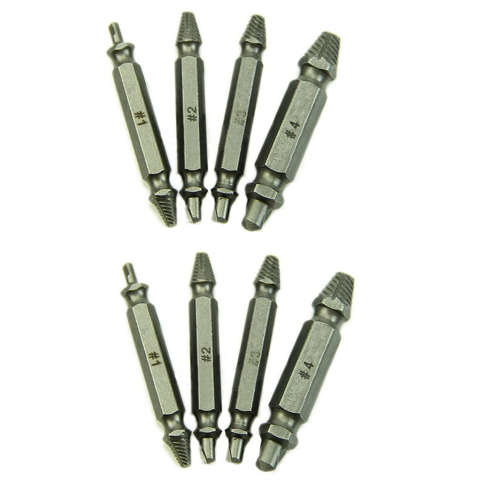 8X Screw Extractor Drill Bits Guide Set Broken Bolt Remover Easy Out 1