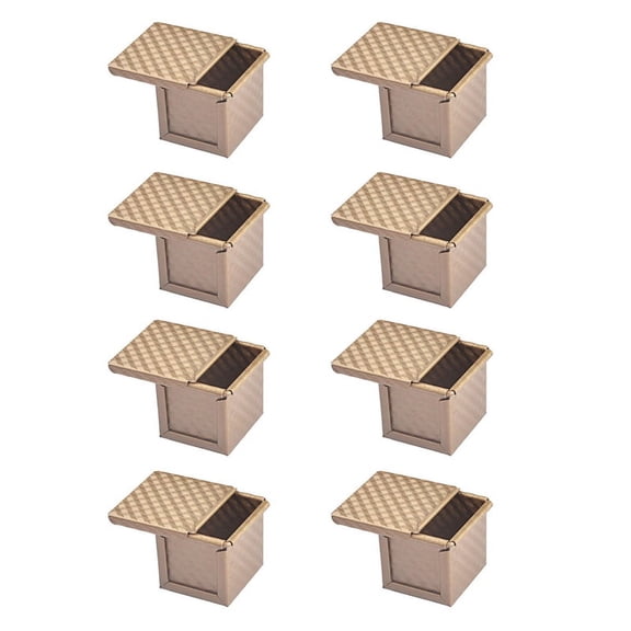 8X Square Loaf Pan with Lid Toast Mold Bread Pan Pullman Loaf Pan with Cover Non-Stick Mini Water Square