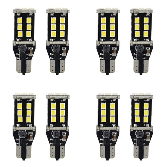 8X Super Bright White Canbus Led Bulb for Car Backup Reverse Light 912 921 T15 W16W