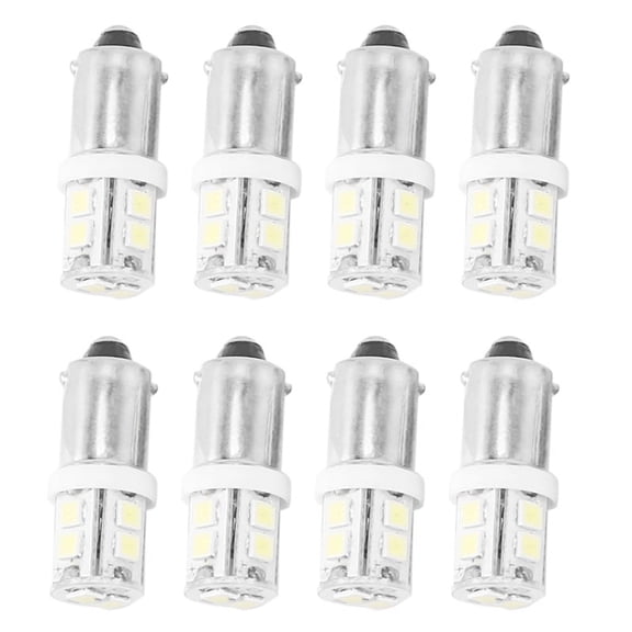 8X T11 BA9S 233 BAYONET 10 SMD LED Car Wedge Interior Side Light Bulb White