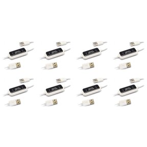 8X USB 2.0 Smart KM Link PC to PC Keyboard Mouse Share Sync Data Link USB Extension Cable Data File Transfer USB Switch