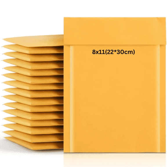 8X11 (22*30cm) Kraft Bubble Mailers Padded Envelope Shipping Bags Seal 25-PACK
