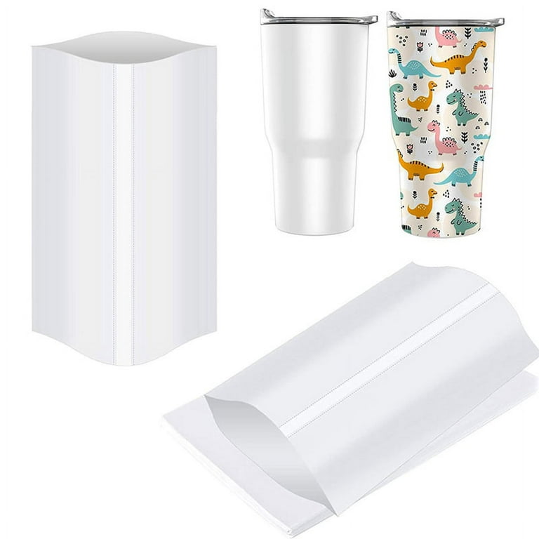 8X12 Inch Sublimation Shrink Wrap Sleeves, 60 Pcs White Sublimation Shrink  Wrap for Tumblers, Mugs, Cups and More 