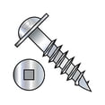 thumbnail image 1 of 8X3 1/2 Square Recess Round Washer Head Deep Thread Wood Screw 2/3 Thread Zinc (Pack Qty 1,300) BC-0856DQRWD, 1 of 1