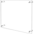 8X8 Clear Acrylic Wall Mount Floating Frameless Picture Frame,Clear
