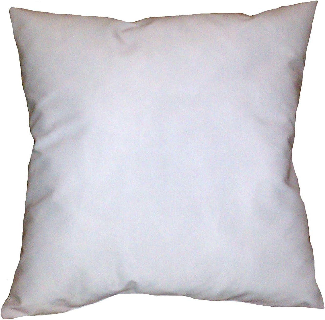 8x8 Inch Square White CottonBlend Throw Pillow Insert Form