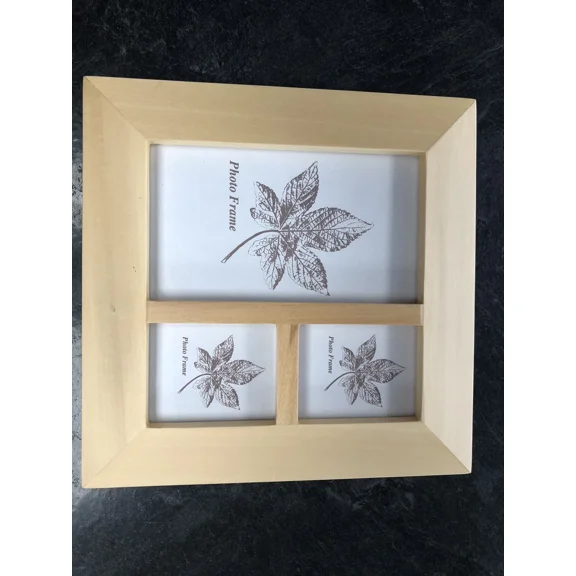 8X8 Wooden Picture Frame. 3 Picture