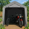 thumbnail image 1 of 8X8FT Outdoor Storage Shelter Shed GREY, 1 of 10