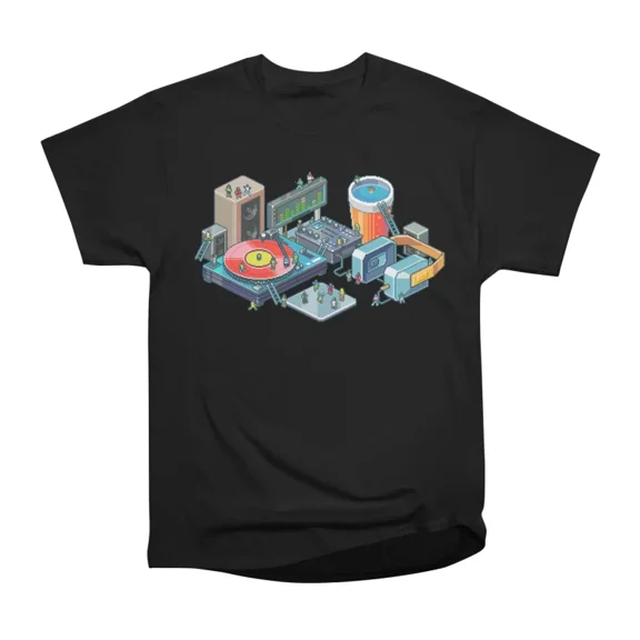 8bit music party T-Shirt Tee Gift For Him Merch For Her Apparel For Friend