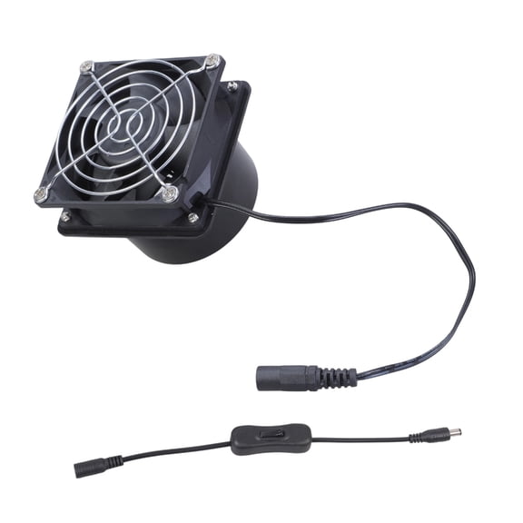 8cm 3800 RPM 12V Exhaust Fan Kit with Switches for Powerful Air and Smoky Ventilation in DIY Projects and Workshops