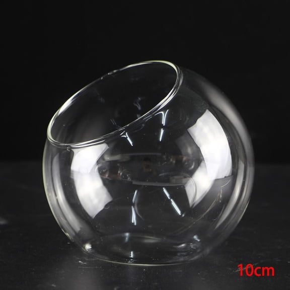 8cm/4.5cm 10cm/6cm 12cm/7cm Transparent High Borosilicate Glass Vase Moss Succulent DIY Eco Bottle Home Decoration