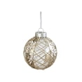 thumbnail image 1 of 8cm Clear Plastic Christmas Ornaments,Gold Dusted Hanging Tree Decorations for Festive Holiday Home and Party Display, 1 of 7