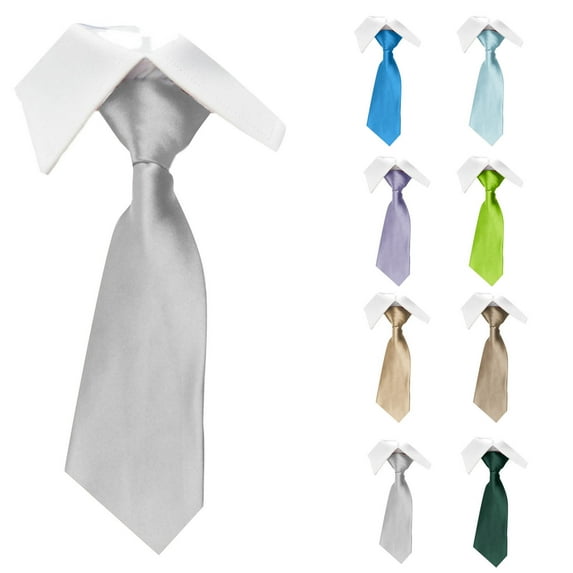 8cm Collection of Handmade Satin Neckties for Men Fashion Business Dress Shirt Solid Polyester Hand Tie Family Gifts Silver