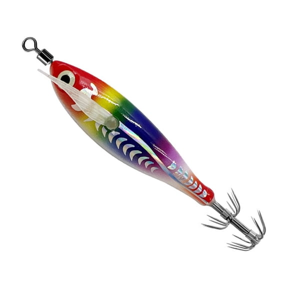 8cm Glowing Squid Jigs Hook Saltwater Lures Prawn Baits for Cuttlefish Fishing Easy Design
