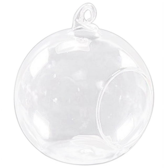 8cm Hanging Glass Flowers Plant Vase Stand Holder Terrarium Container