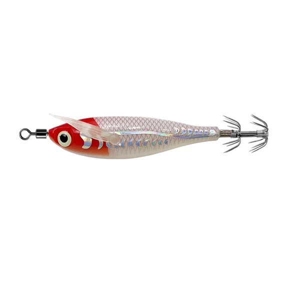 8cm Luminously Squid Jigs Hook Shrimp Lures Baits Hard Artificial Shrimp Baits for Fishing Octopuses Cuttlefish